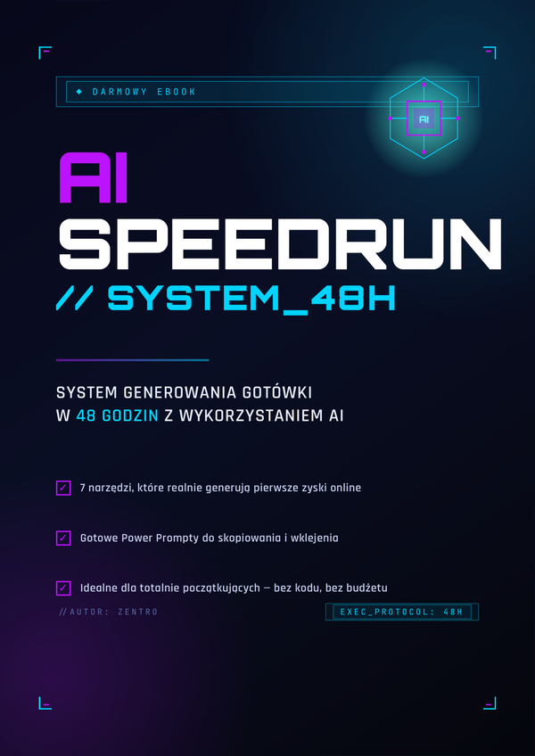 AI Speedrun 48h — DARMOWY przewodnik po AI dla początkujących