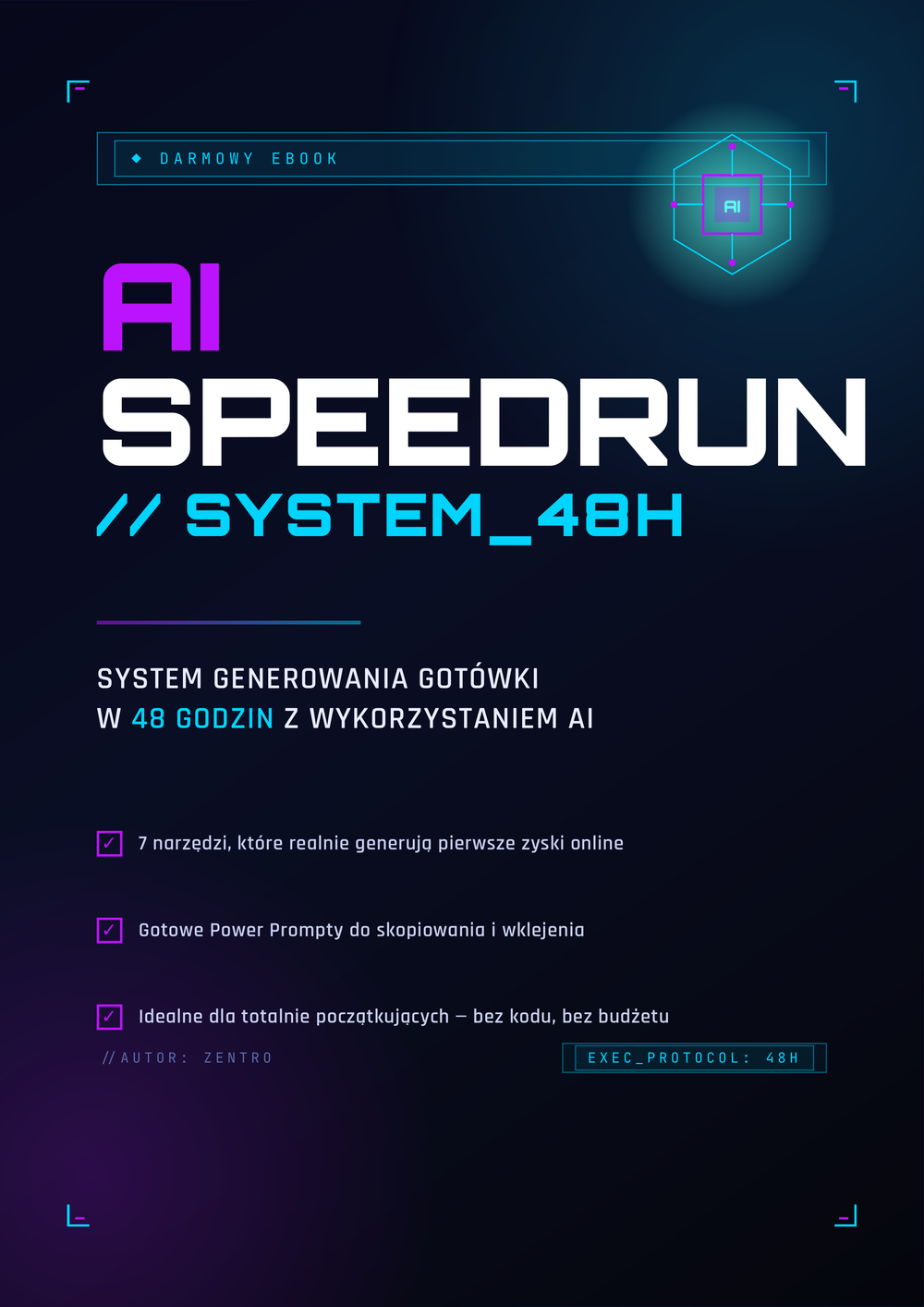 AI Speedrun 48h — DARMOWY przewodnik po AI dla początkujących